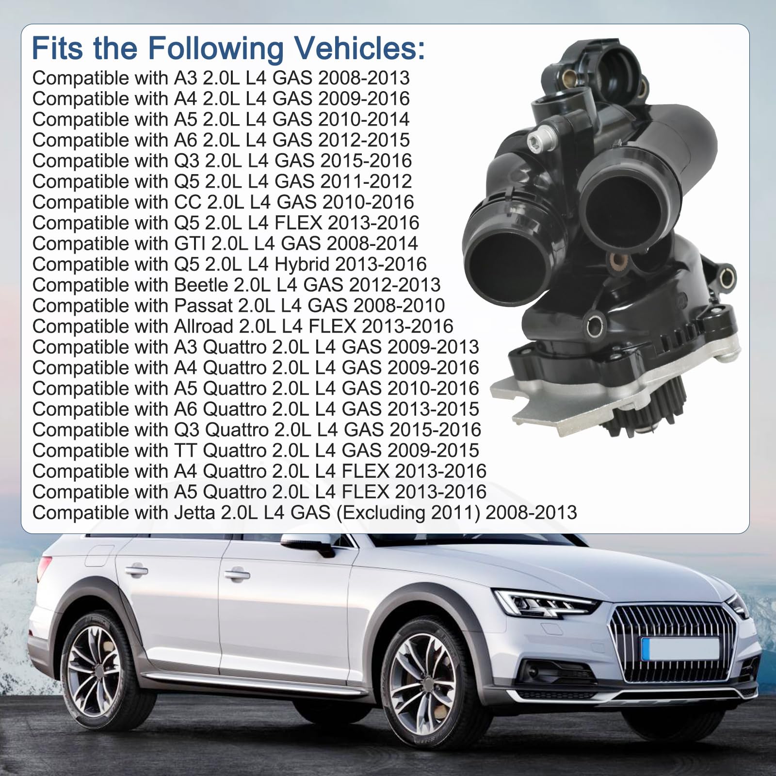 RALBDX compatible vehicles chart illustration; helps confirm fit for Audi and VW models.