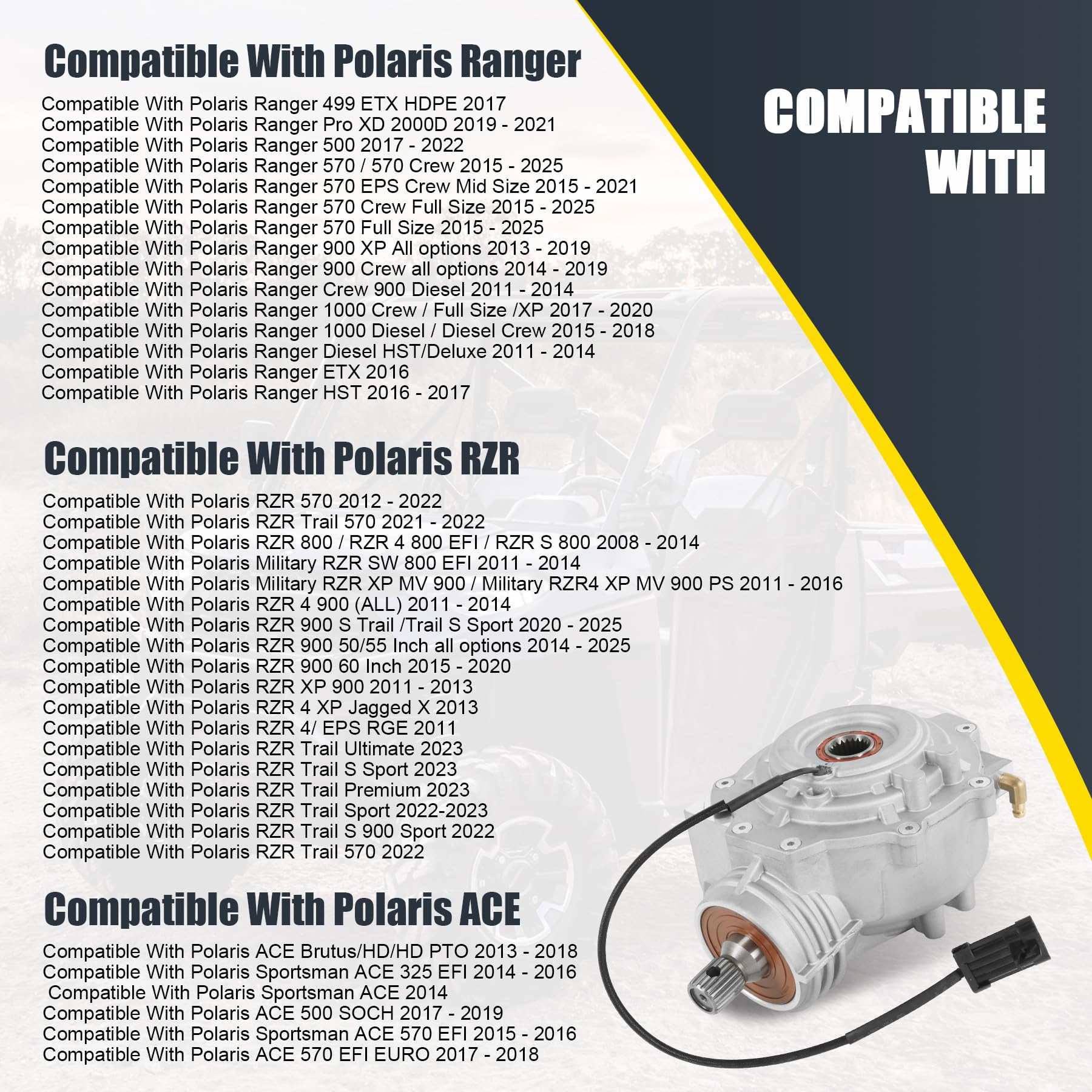RALBDX differential package included for ready replacement.