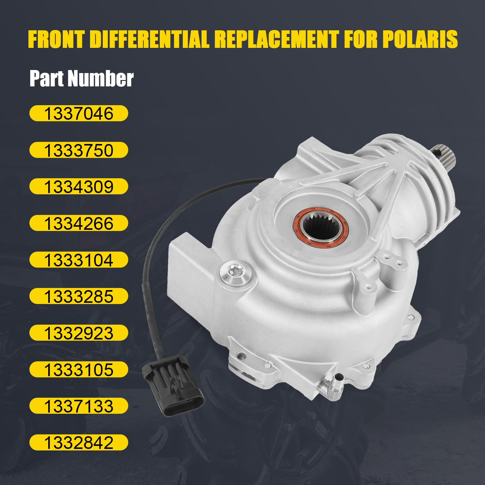 Close-up view of RALBDX front differential teeth and gearing.