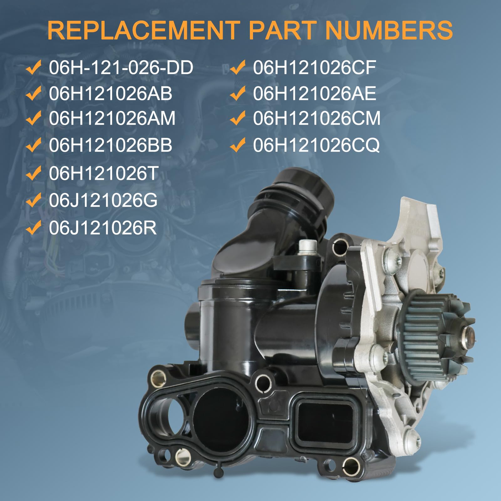 RALBDX packaged thermostat water pump set; ready-to-install replacement for DIY projects.