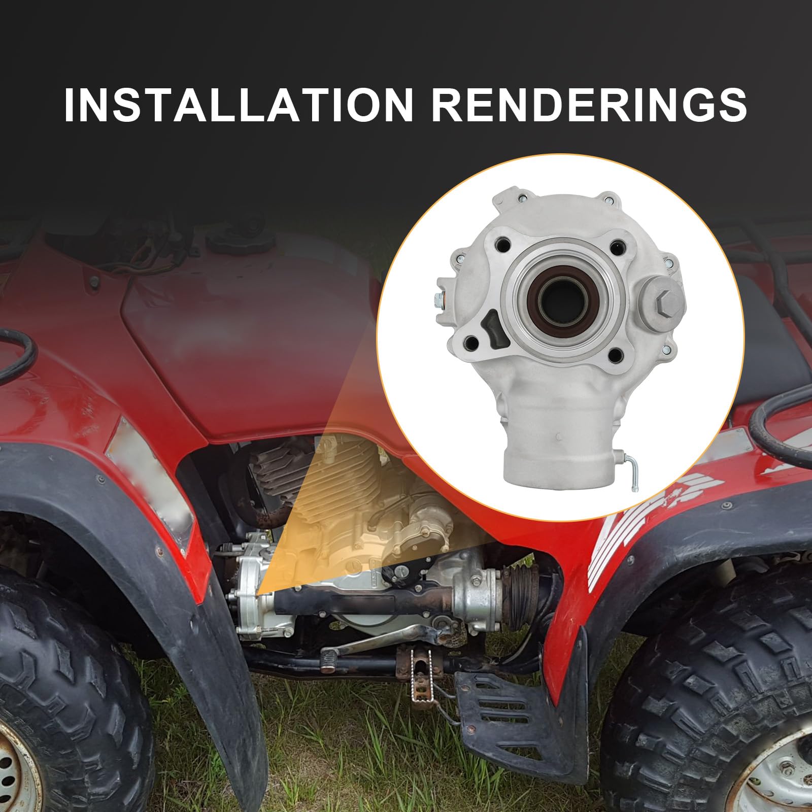 RALBDX rear differential assembly installed on Honda vehicle, illustrating dependable mounting and transferable performance.