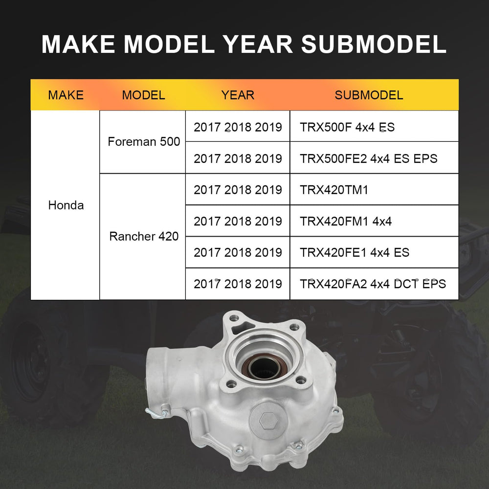 RALBDX rear differential final gear for Honda Foreman 500, precise fit improves drivetrain reliability