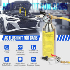 RALBIL AC Flush Kit 3.5 ft hose enables flexible reach in tight spaces during flushing.