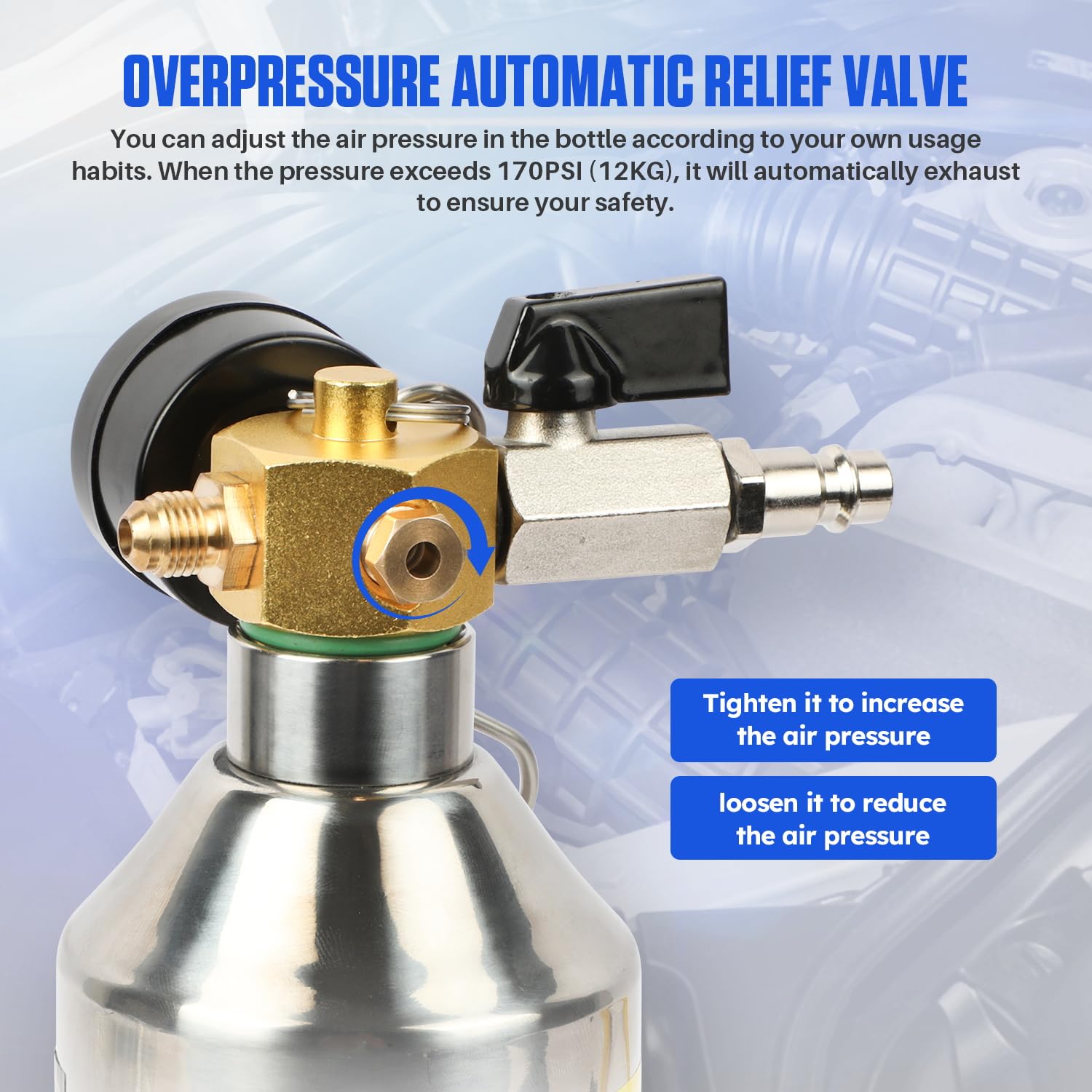RALBIL AC Flush Kit hook design keeps components organized and accessible.