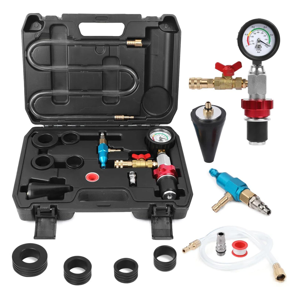 RALBIL coolant vacuum refill kit with quick airlift for fast, air-free refills.