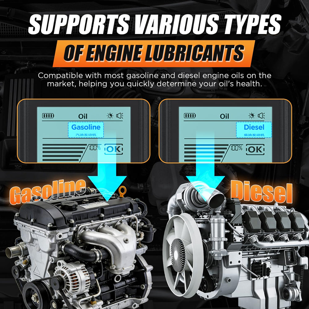 RALBIL tester supports gasoline and diesel oils for versatile vehicle care.