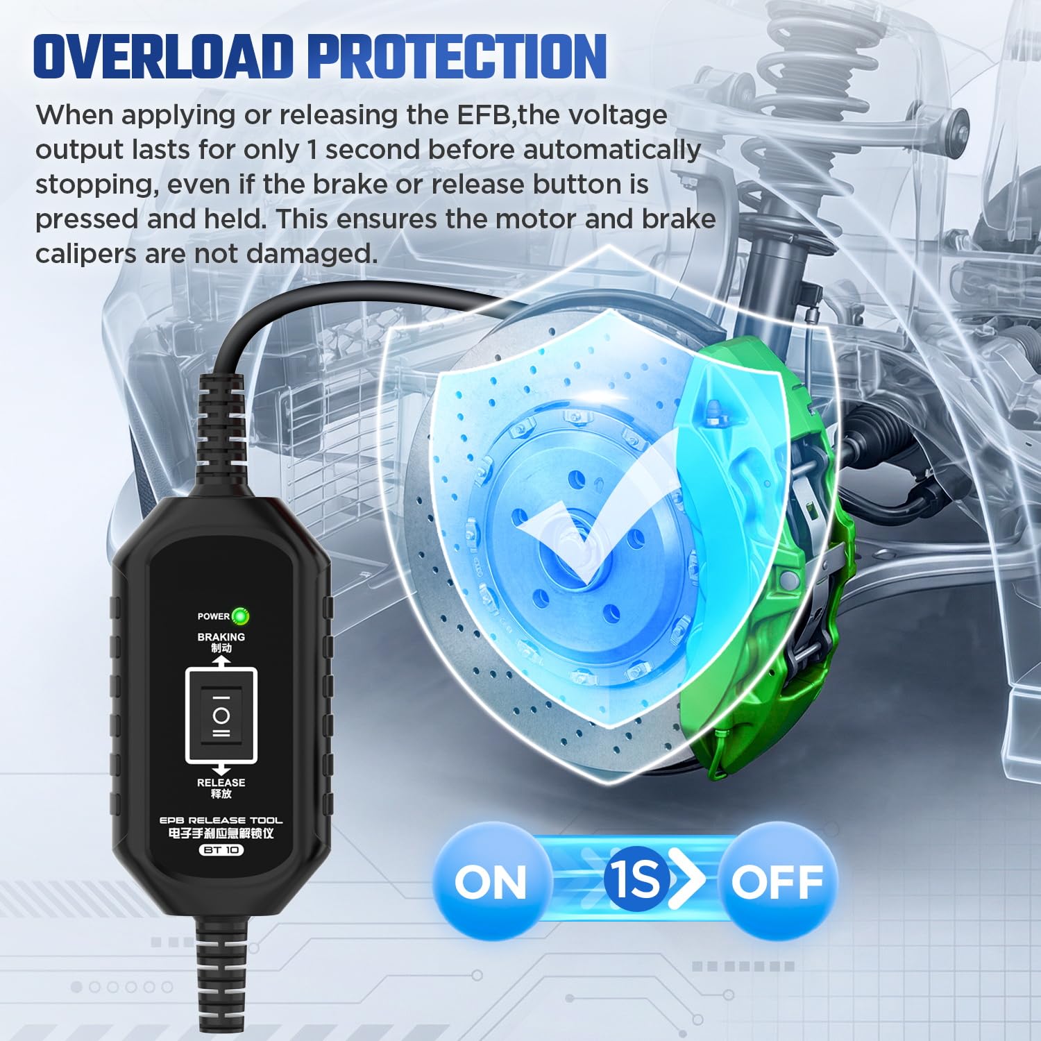 RALBIL EPB tool with overcurrent protection safeguards wiring