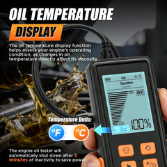 RALBIL device displays results as bar graphs and percentages for clear interpretation.