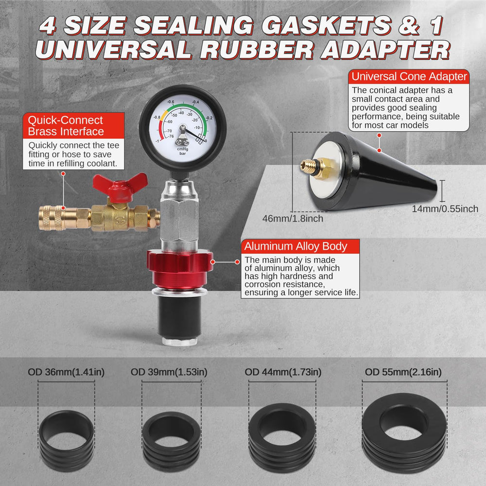 RALBIL precision flow gauge with brass tee optimizes coolant distribution.