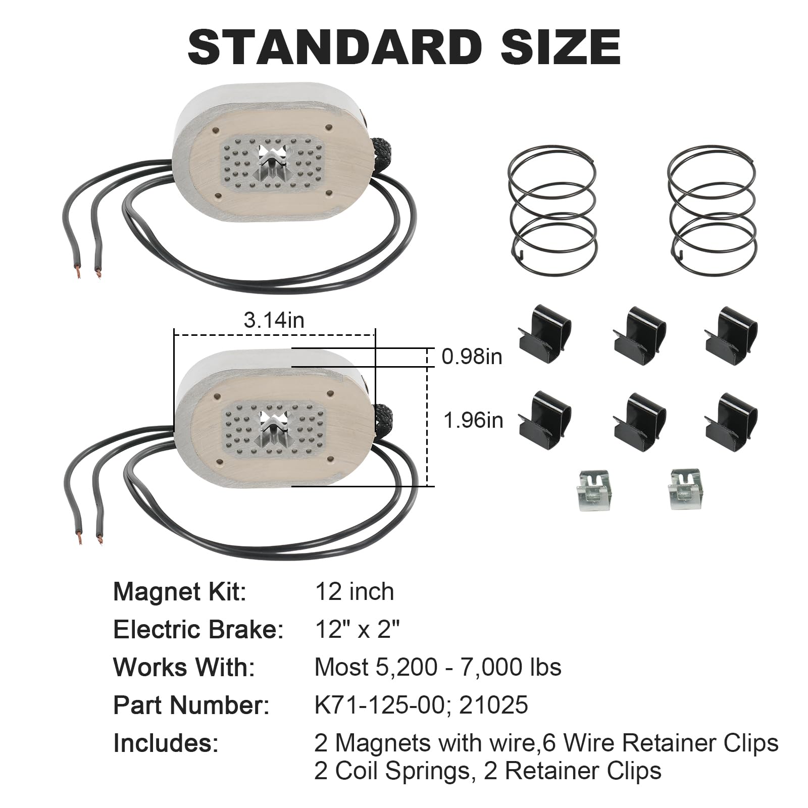 RALZAOTO retainer clips securing components for steady braking performance