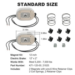 RALZAOTO retainer clips securing components for steady braking performance