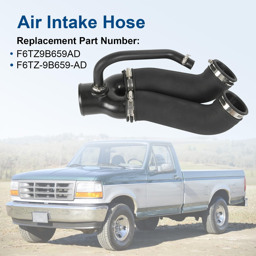 RALZAOTO air intake hose connected to Ford Bronco engine bay for reliable intake.