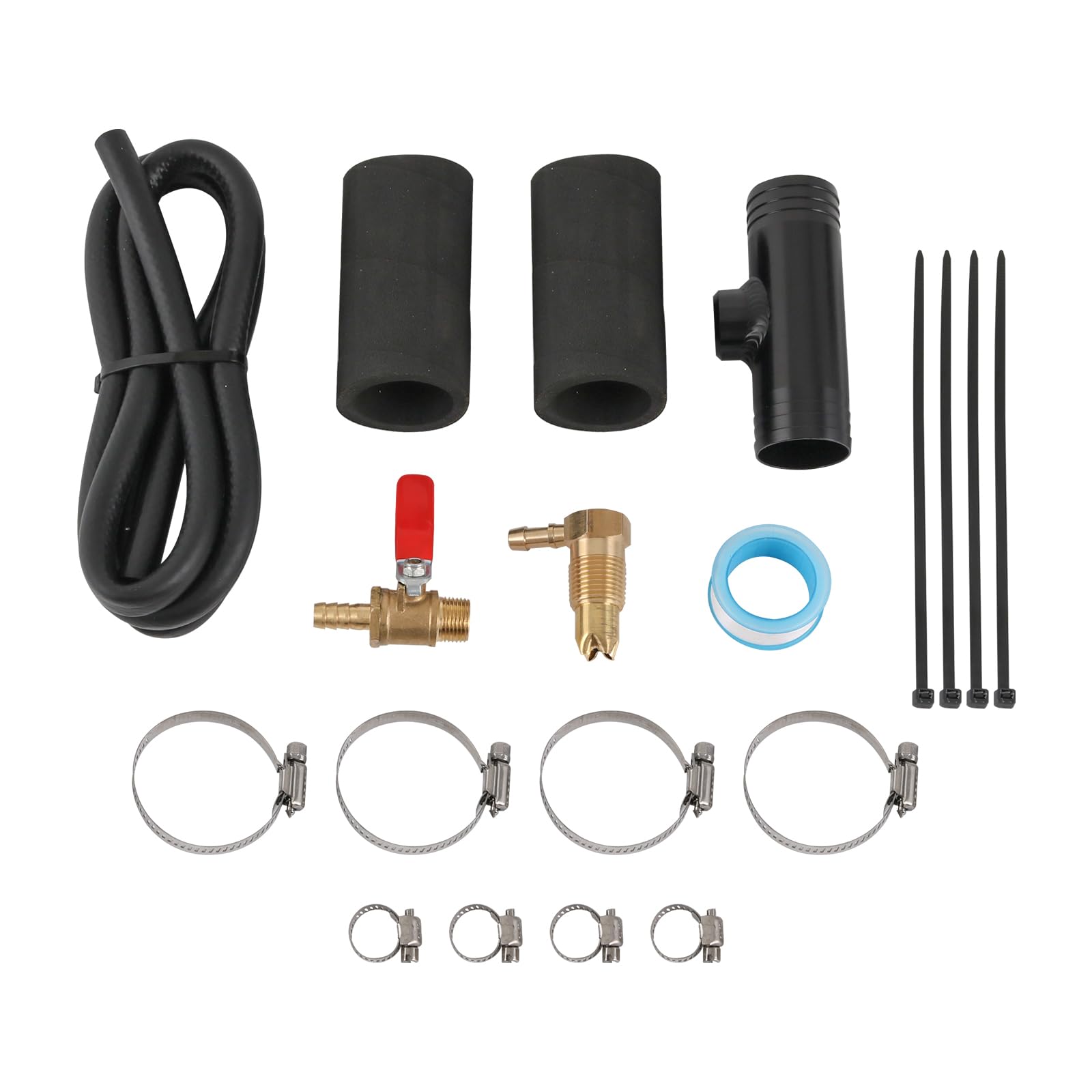 RALZAOTO auxiliary fuel tank install kit assembly shows durable aluminum construction for lasting corrosion resistance.
