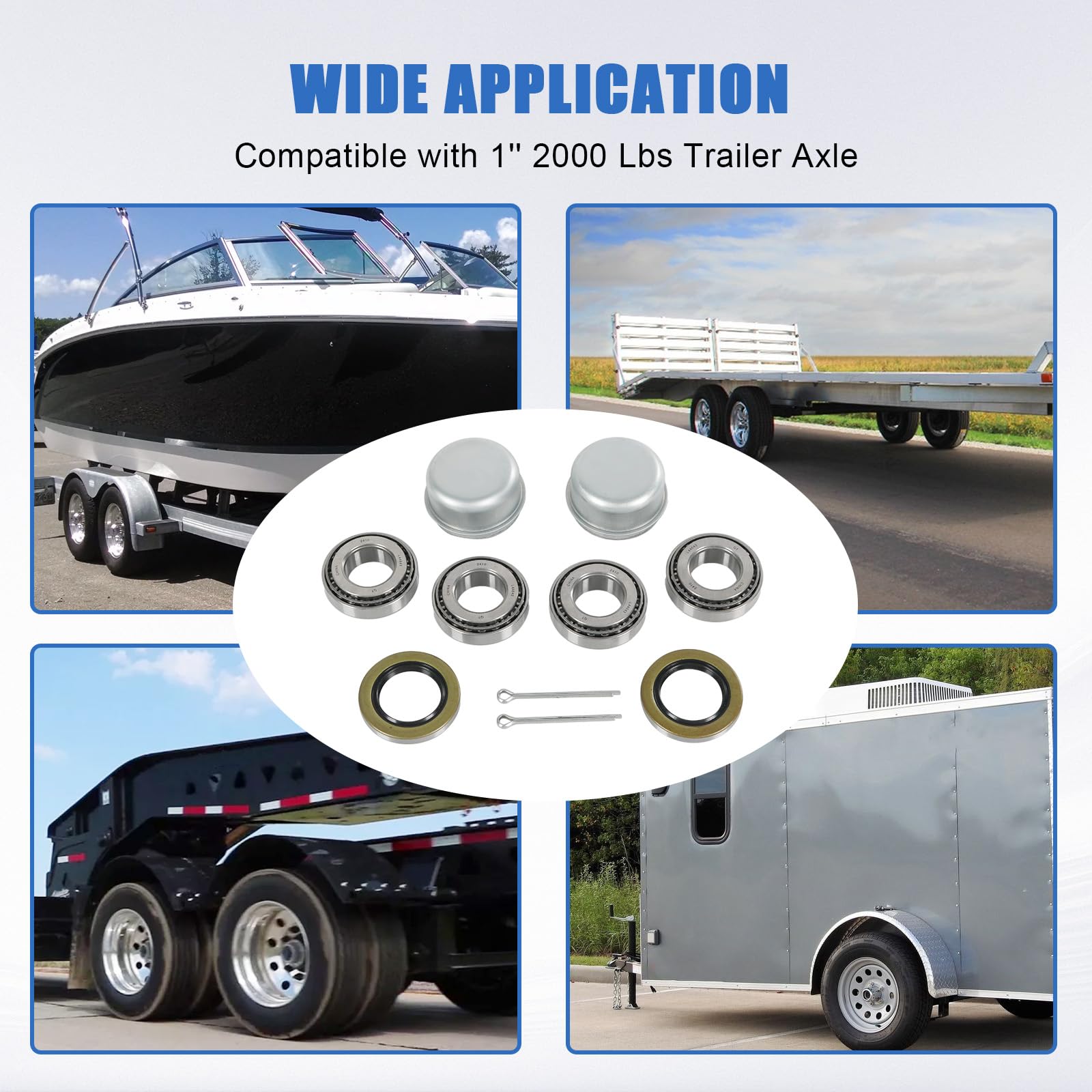 RALZAOTO axle installation demo image shows straightforward fitting on a trailer.