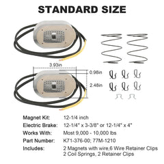 RALZAOTO brake magnet kit in package, includes coils and clips for easy installation