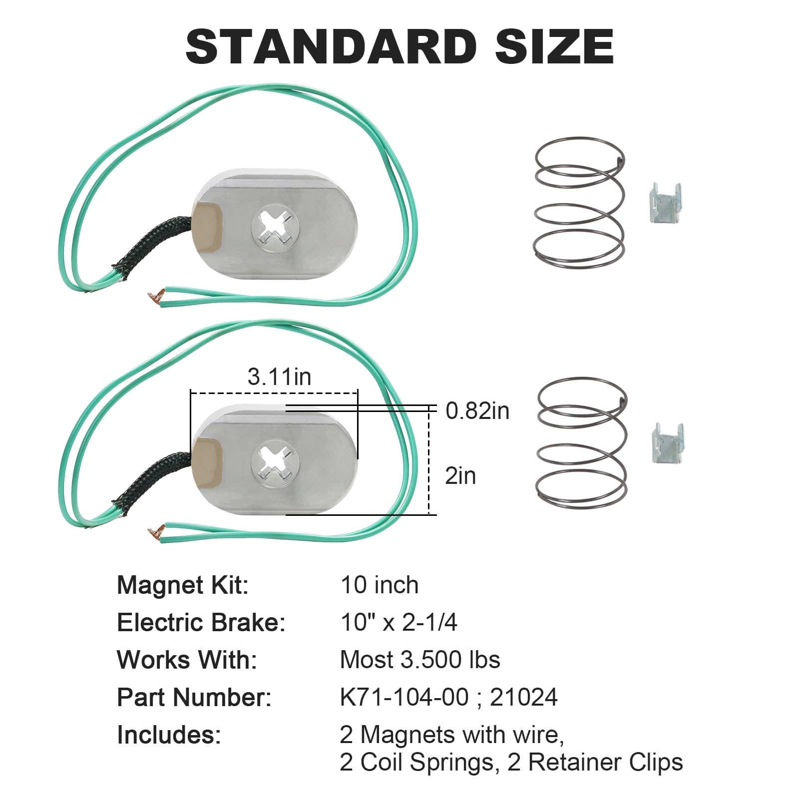 RALZAOTO coil springs included for smooth braking response.