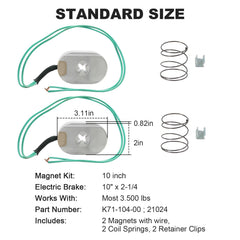 RALZAOTO coil springs included for smooth braking response.