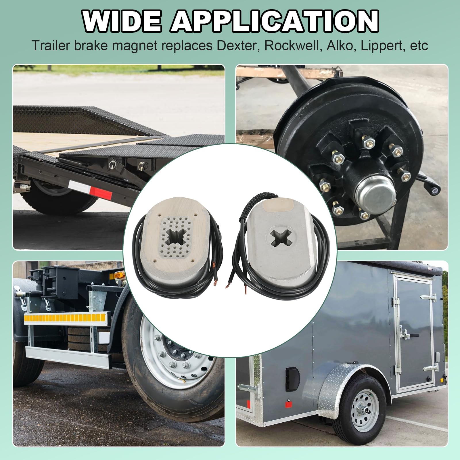 Label confirms 12x2-inch compatibility for versatile trailer fits