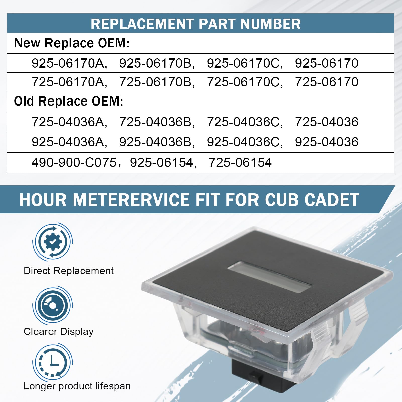 RALZAOTO Cub Cadet CC760ES installation compatibility ensures reliable operation.