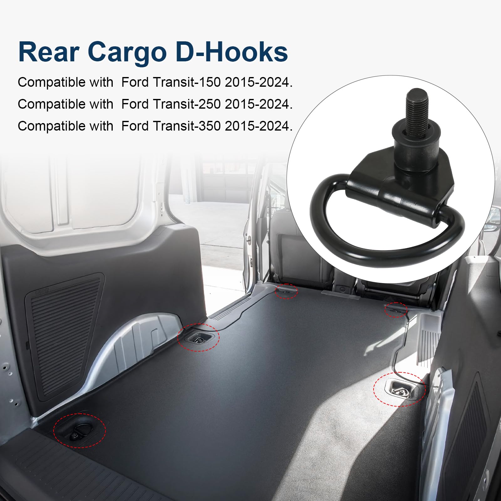 RALZAOTO D-hooks with black anti-rust coating for long-lasting durability.