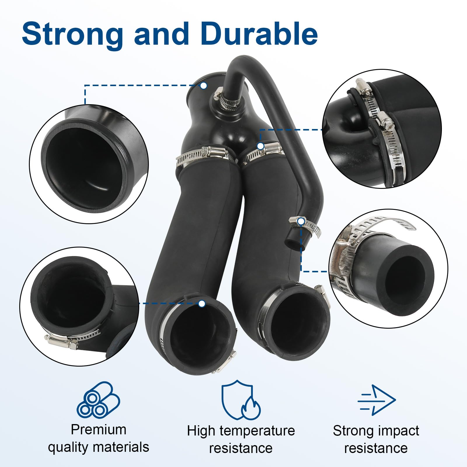 RALZAOTO hose clamp connection detail ensuring secure fit and leak-free performance.