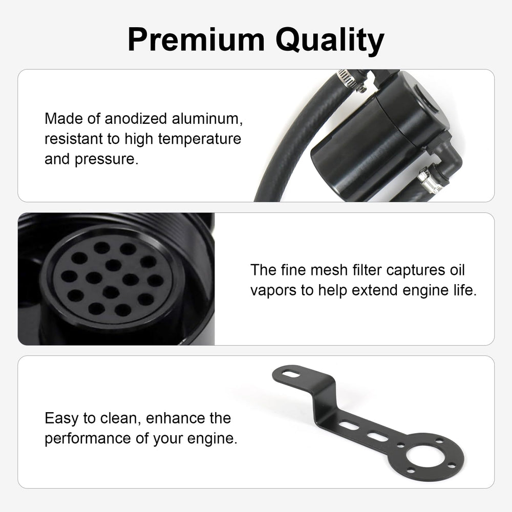 RALZAOTO oil catch can aluminum body shows durable heat resistance