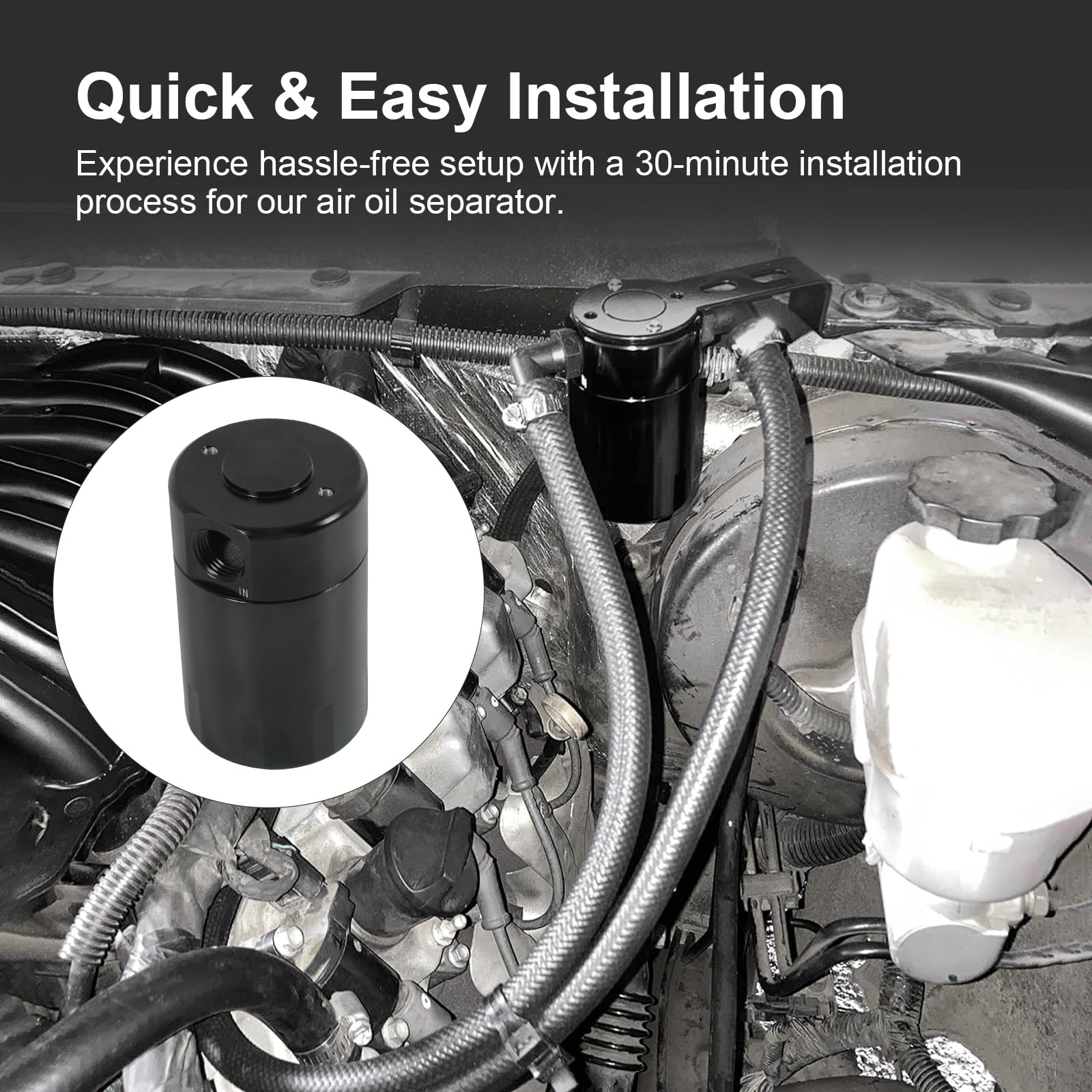 RALZAOTO oil catch can hoses and brackets for direct replacement