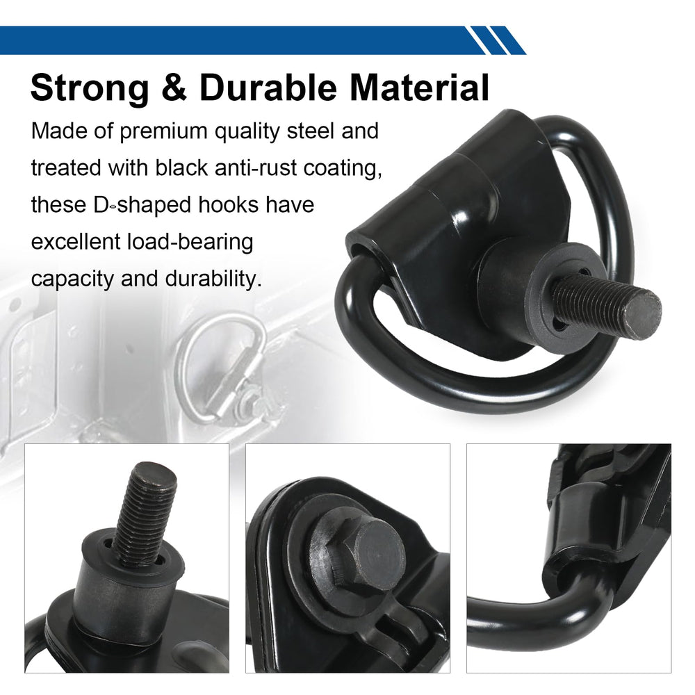 RALZAOTO tie-down-hook-6pcs providing strong securing points on the go.