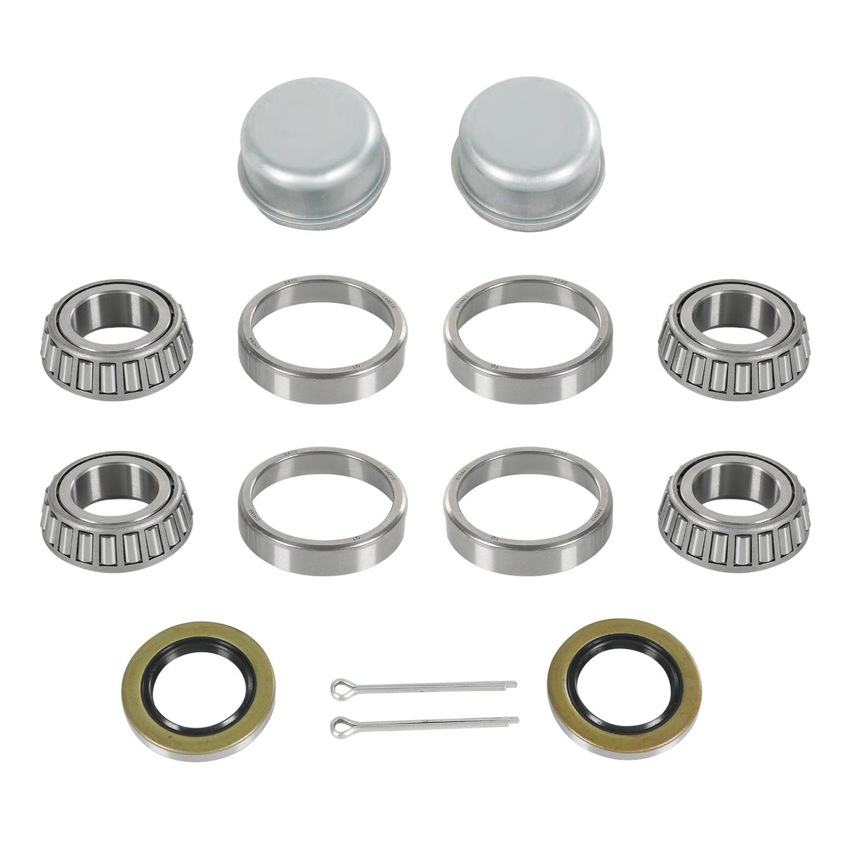 RALZAOTO trailer bearing kit with L44643 and L44610 supports smooth wheel rotation.