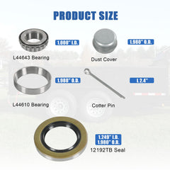 RALZAOTO L44643/L44610 bearings show precise fit for dependable axles.