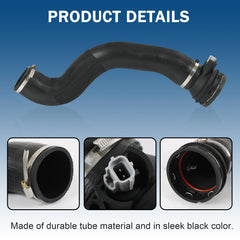 RALZAOTO black outlet tube helps maintain clean under-hood appearance on 2017–2019 F-350.