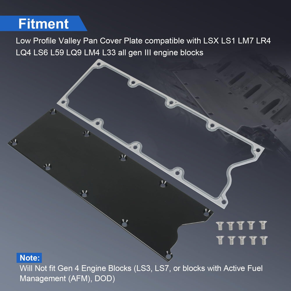 Included bolts and gasket pack simplify installation and secure fit