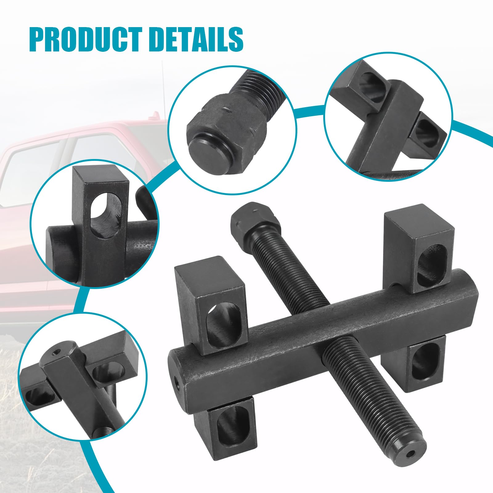 RALZAOTO yoke puller steel construction close-up with black finish