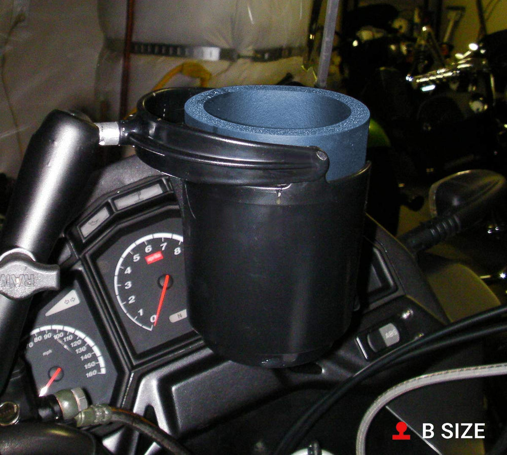 RAM MOUNTS Level Cup with 1in B-ball connects to RAM arms.