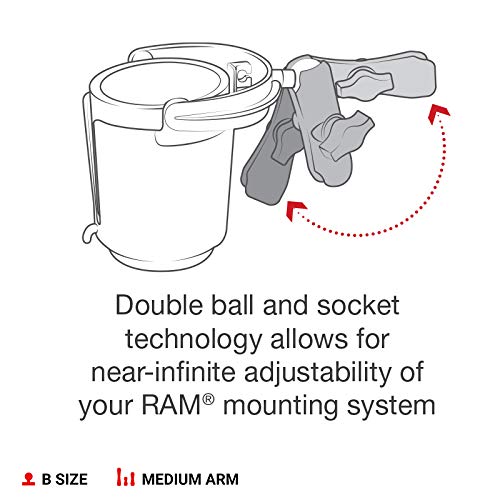 RAM Mounts B-size 1-inch ball base featured for versatile mounting