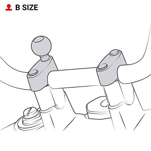 RAM MOUNTS B-size double socket arm connection enables flexible positioning