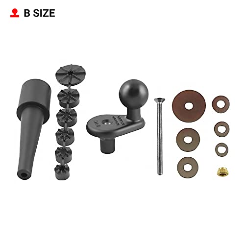 RAM MOUNTS fork stem base fits 12mm–38mm stems for secure center mounting