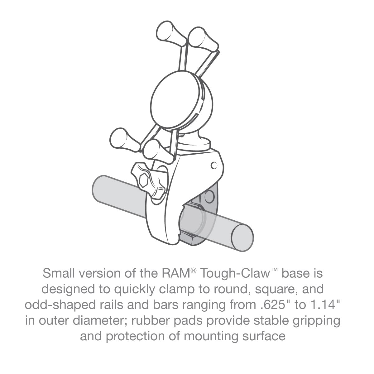 RAM MOUNTS optional device tether for rugged use