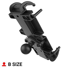 RAM Mounts Quick-Grip XL side supports provide quick one-handed device insertion and a secure fit.