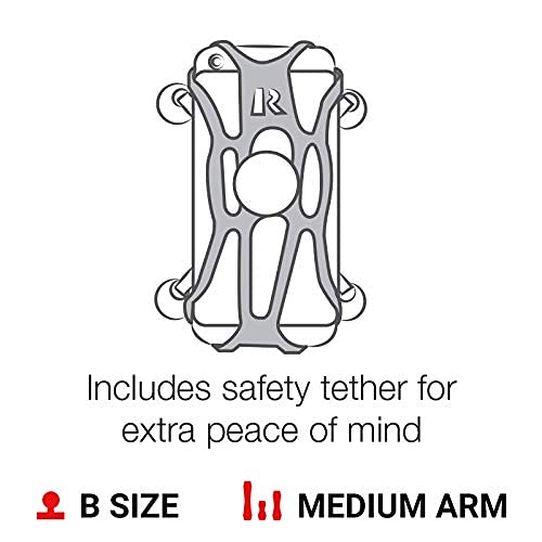 RAM MOUNTS rubber caps provide secure grip on large phones