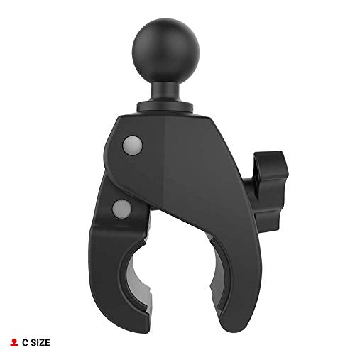 RAM MOUNTS Tough-Claw base 1.5-inch ball enables quick RAM arm attachments.