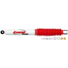 Rancho RS5000 RS5415 steering damper front view for improved steering stability