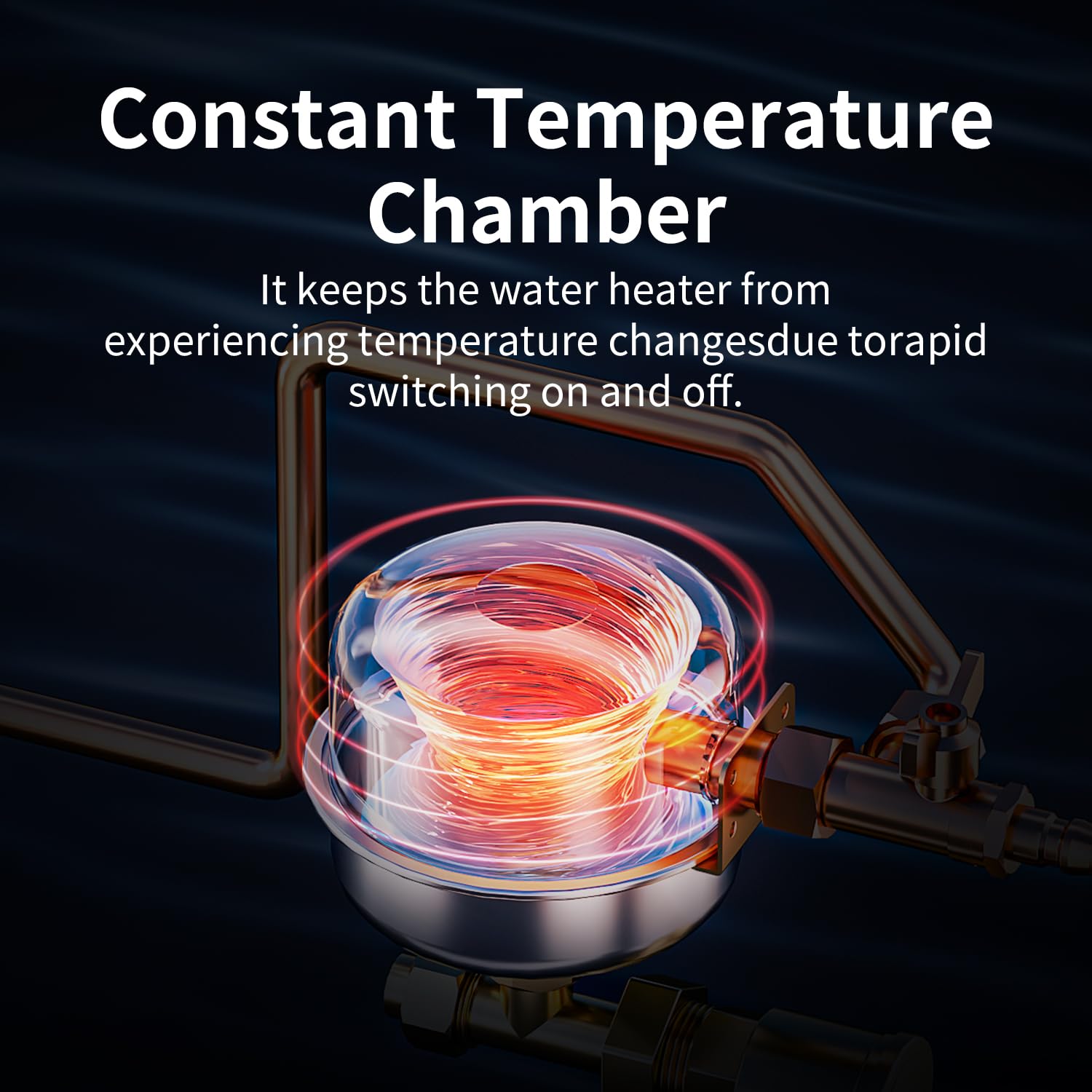 Ranein Gen II copper heat exchanger close-up emphasizes durability.