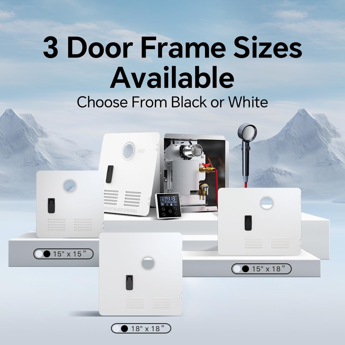 Ranein Gen II RV exterior installation shows easy fit into standard cutouts.