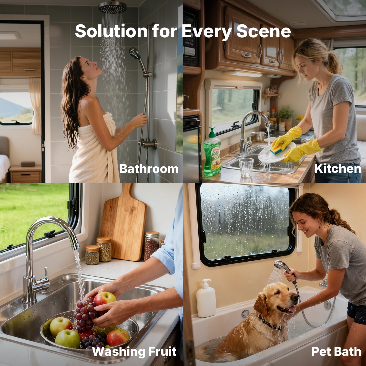 Ranein Gen II supports simultaneous hot water use for the family in cold climates.