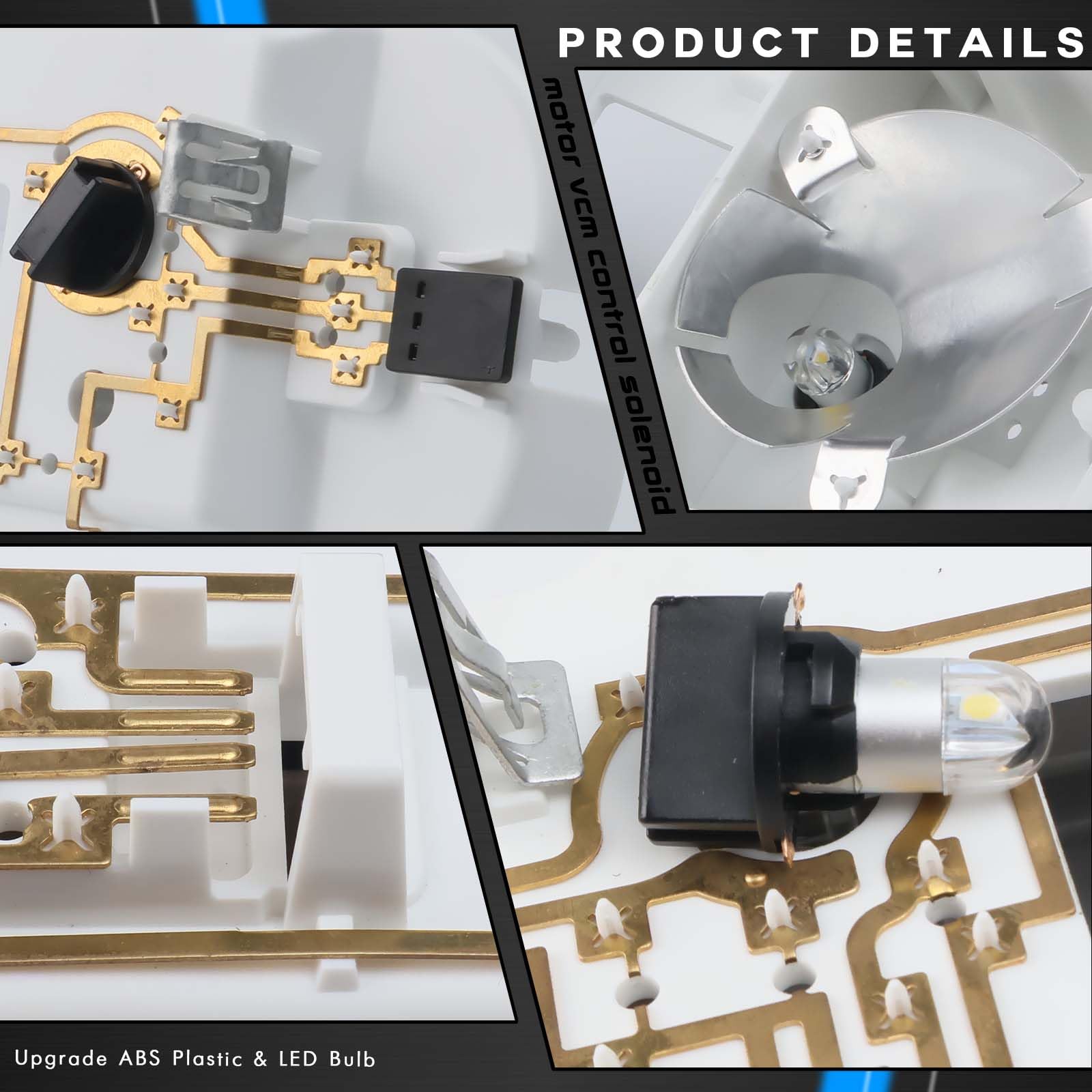 RANHAOYUYUL ABS plastic housing adds durability and impact resistance.