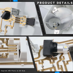RANHAOYUYUL ABS plastic housing adds durability and impact resistance.