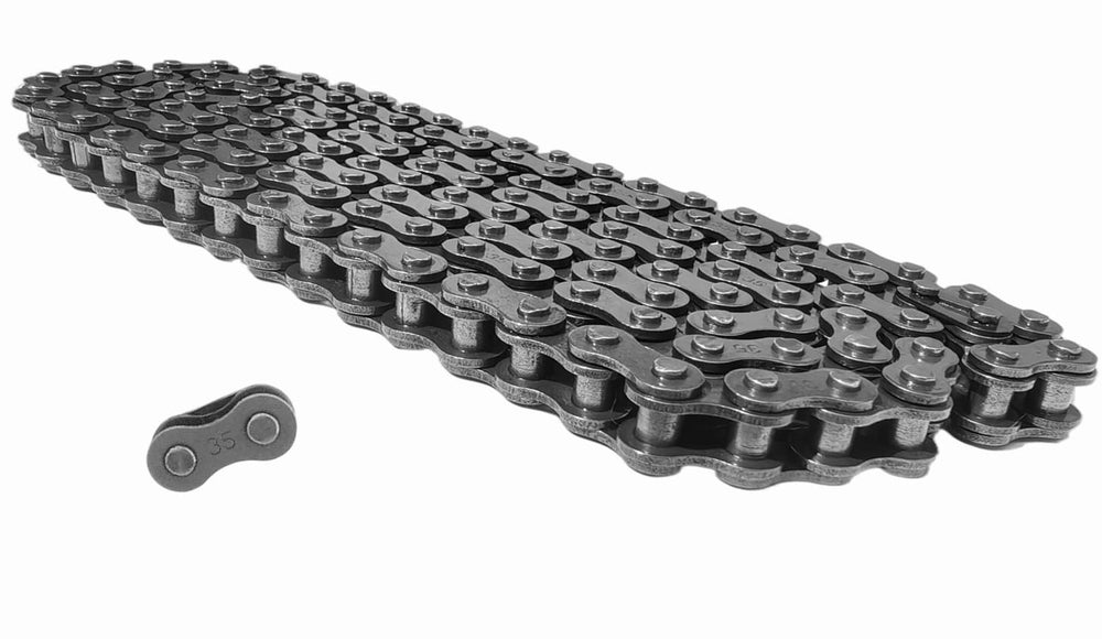 Ran&Rode chain on Baja Racer mini bike assembly for smooth power transfer