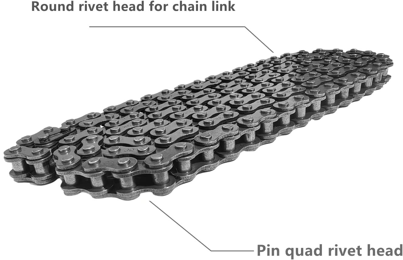 Ran&Rode drive chain on CC100X/RT100 mini bike, 140 links for reliable operation