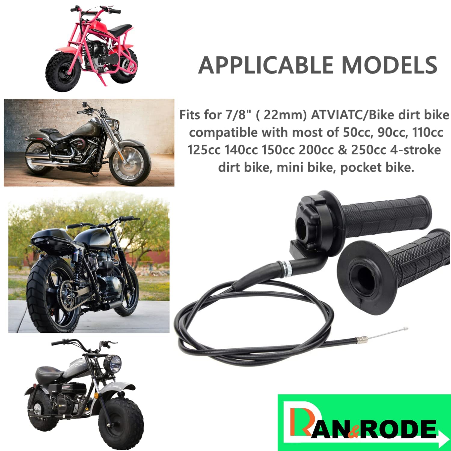 Ran&Rode throttle-lock feature indicating secure, slip-resistant throttle control.